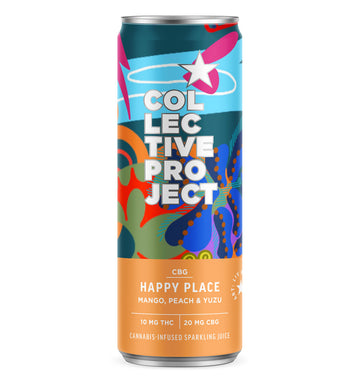 Happy Place (Mango, Peach & Yuzu) 2:1 CBG Sparkling Juice