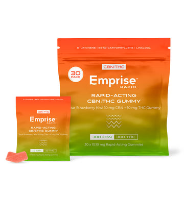 Jujubes surets fraise-kiwi 10 mg de CBN + 10 mg de THC (paq. de 30)