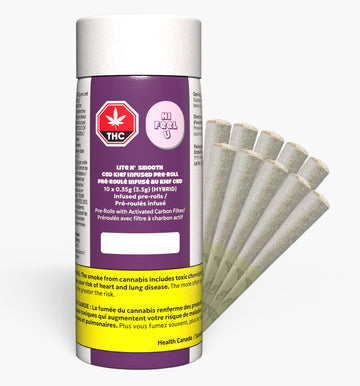 Lite N’ Smooth CBD Kief Infused Pre-Rolls Pack (10 x 0.35g)