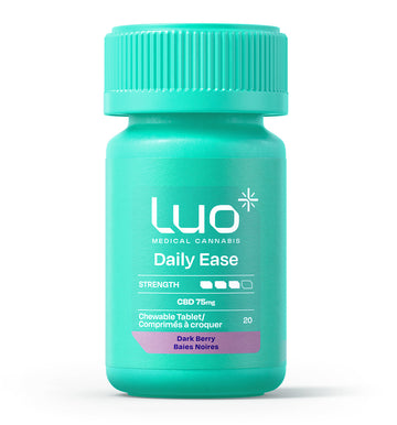 Comprimés de CBD à croquer aux baies noires 75 mg