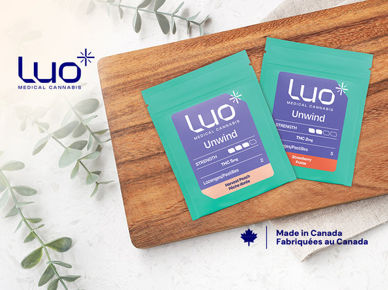 Luo® in peach:<br>Meet the newest THC flavour.