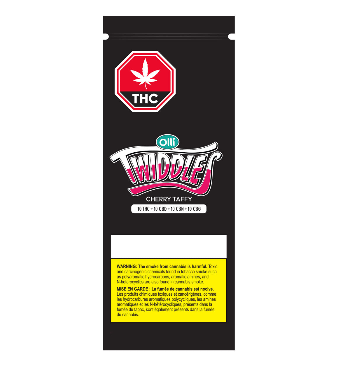 Olli Twiddles 1:1:1:1 Original Cherry Taffy THC/CBN/CBG/CBD – Aurora