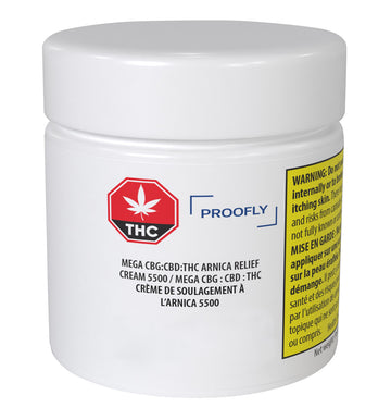 Méga crème de soulagement à l’arnica 5500 CBG:CBD:THC