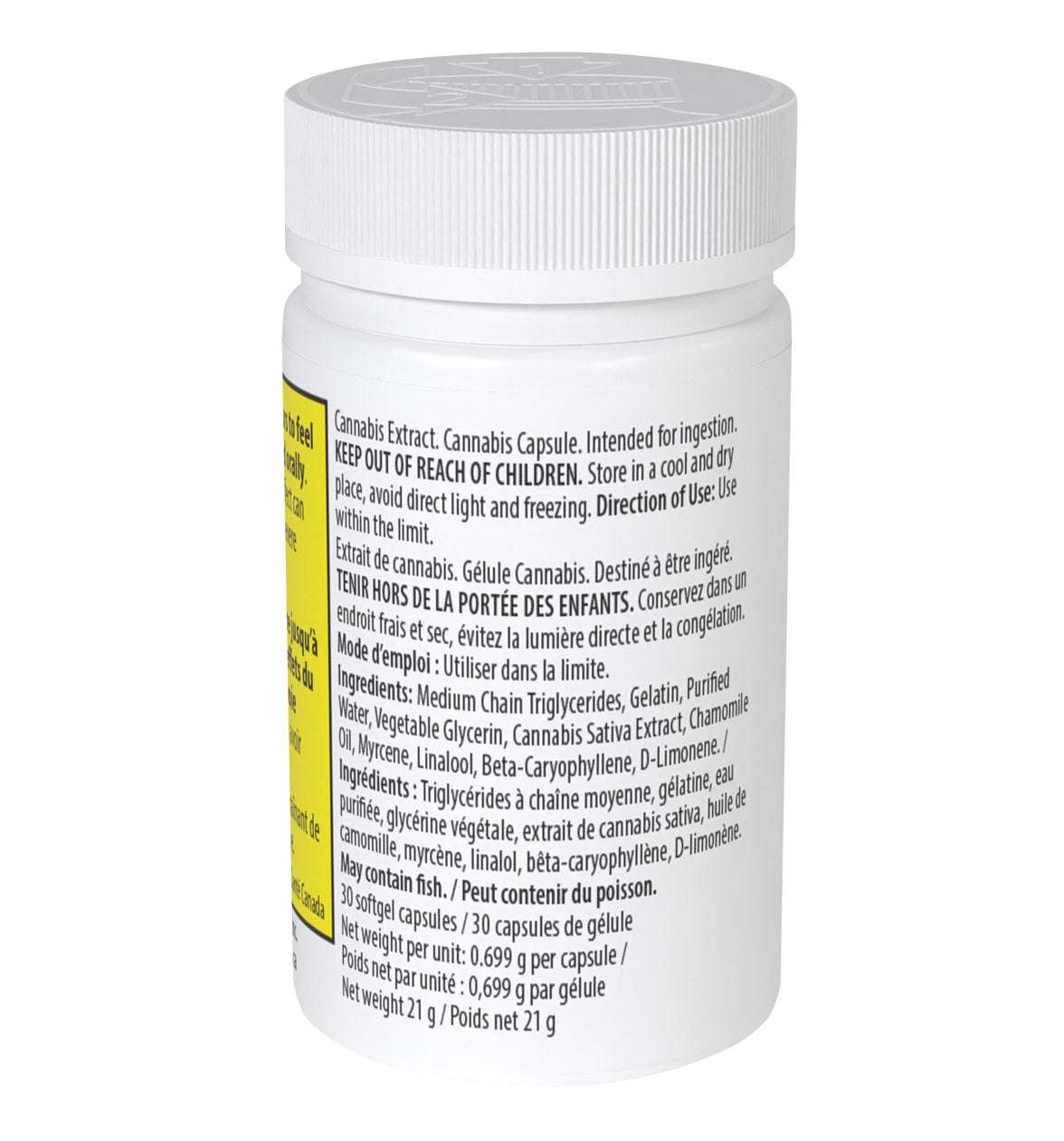 Nightly Chamomile Softgels (CBN:CBD:THC:CBG + Terpenes)