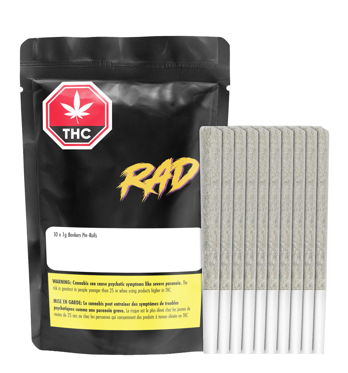 Bonkers 1-gram Hybrid Pre-Rolls (10pk)