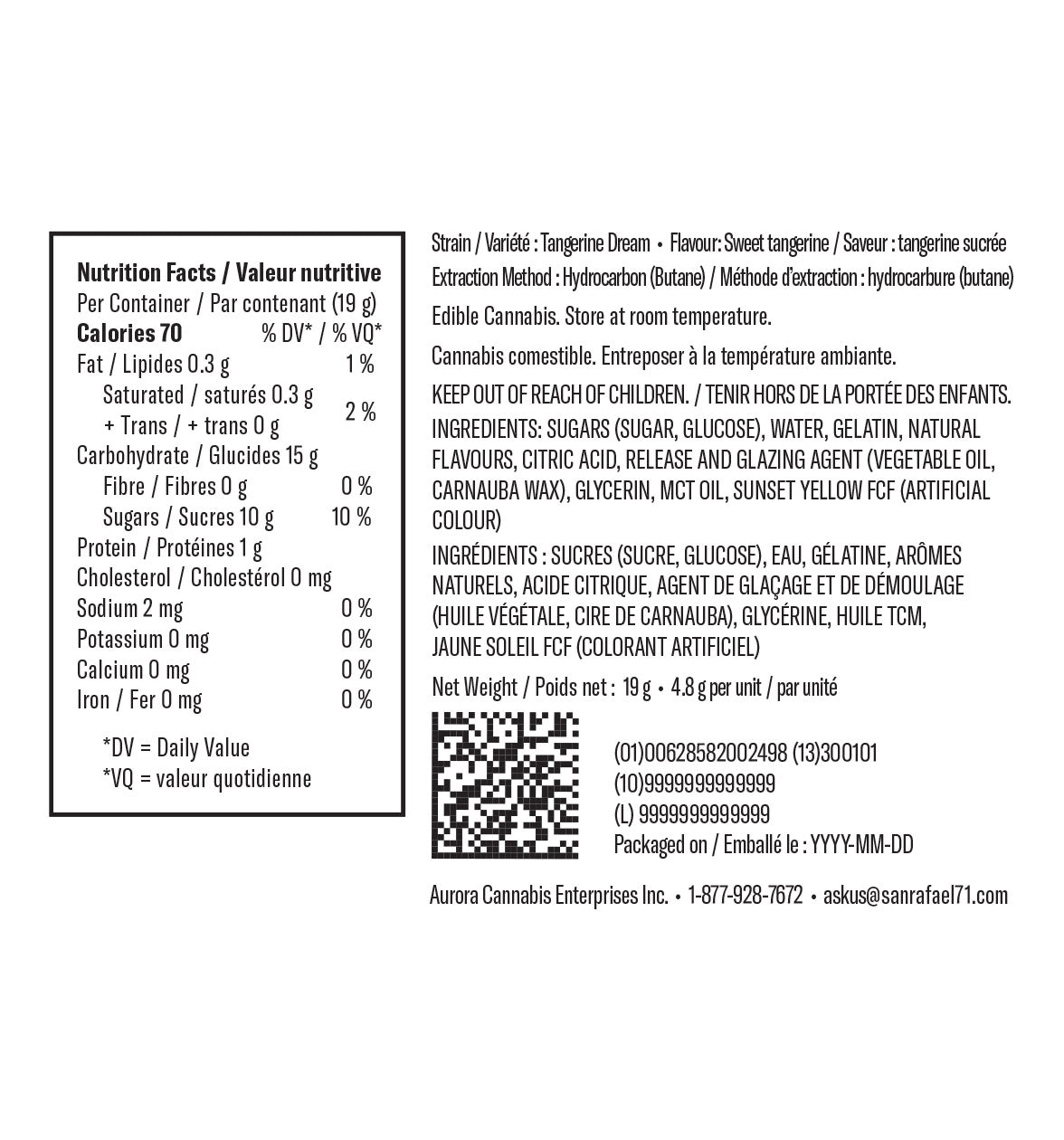 Tangerine Dream Cured Resin Gummies